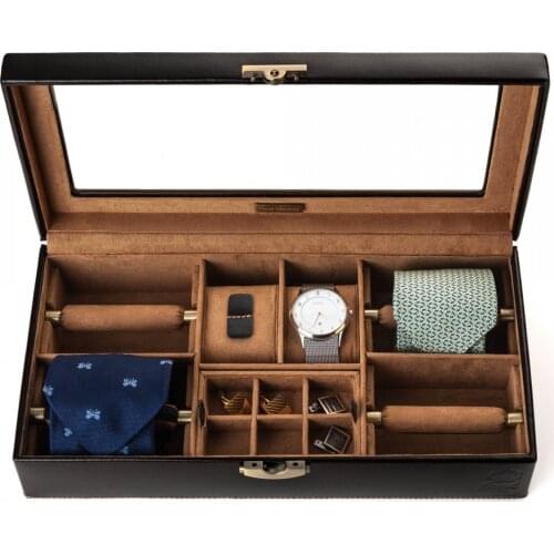 Leather Accessories Box Blue and Brown Real Madrid