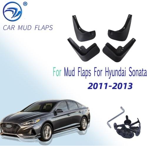 Molded Car Mud Flaps For Hyundai Sonata 2011 2012 2013 Mudflaps Splash Guards Mud Flap Mudguards Fender Front Rear Sedan