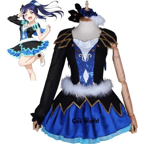 Love Live Sunshine Aqours WATER BLUE NEW WORLD Kanan Matsuura Tops Dress Uniform Outfit Anime Cosplay Costumes