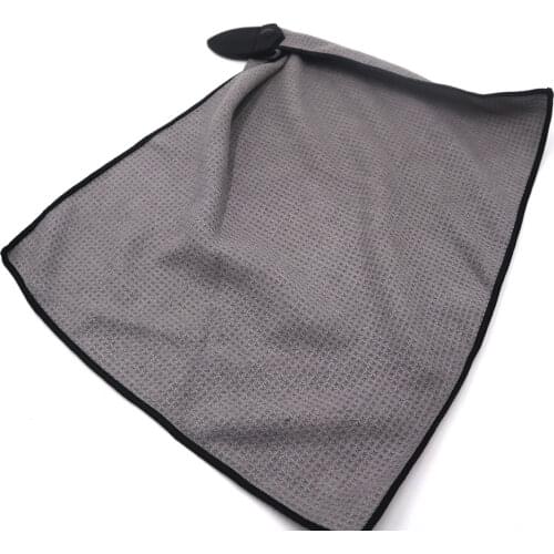 Magnetic Golf Microfiber Towel for Cleaning Clubs and Golf Balls Sticks to Golf Cart or Clubs Magnetic Golf Towel