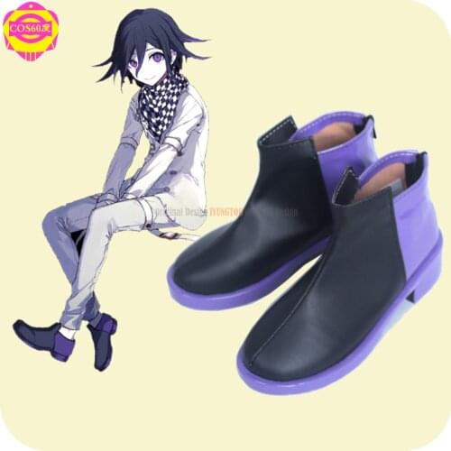 Dangan ronpa V3 Oma Kokichi Anime Characters Shoe Cosplay Shoes Boots Party Costume Prop