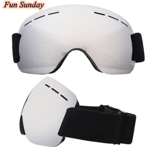 Frameless Ski Snowboard Goggles Windproof Anti Fog UV Protection With Adjustable Elastic Head Band New