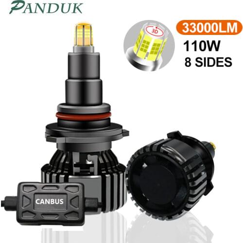 PANDUK H1 H7 LED 360 H4 33000LM Canbus HB3 HB4 9012 HIR2 D1S D2S Led H11 H8 9006 9005 Car Headlight Bulb Fog Lamps 6000K 12V