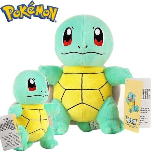 Pokemon Cute Squirtle Plush Pokémon Short Stuffed Dolls Model Cartoon Anime Kawaii Squirtle Jigglypuff Bulbasaur Toy Kids Gift