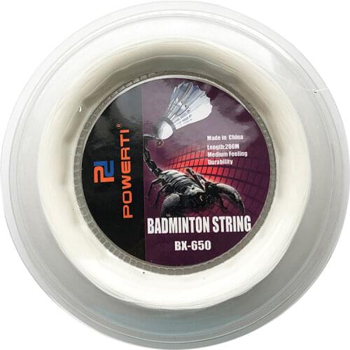 Powerti Badminton String- 0.72mm Training Nylon String 200m Sport Badminton Stringing Machine Net