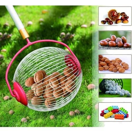 Roller Type Nut Collector Farm Fruit Picker For Picking Up Chestnut Walnut Harvester Garden Tools Without Telescopic Rod
