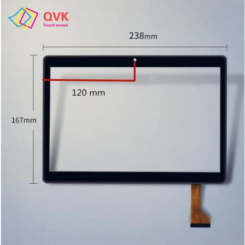 10.1 inch 2.5D Glass touch screen compatible P/N kingvina1031-B DY Capacitive touch screen sensor panel repair and replacement