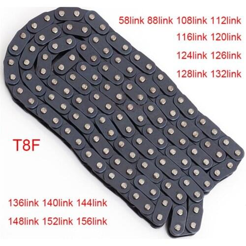 T8F Chain For 47cc 49cc 2 Stroke Minimoto Pocket Bike ATV Quad 4 Wheeler Go Kart Scooter 58L/88L/108L/136L/144L/152L/156L Links