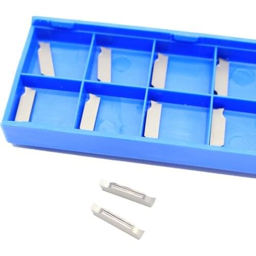 10pcs MGGN200 G H01 Carbide Insert Grooving Cutting Hard Alloy Blade for Aluminum CNC lather Tool turning tool