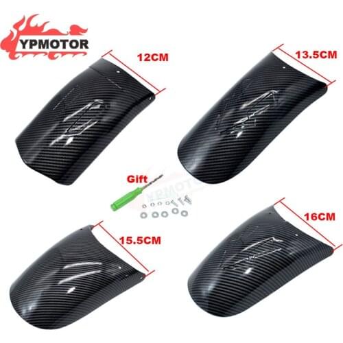 Universal Carbon Front/Rear Fender Extender Mudflap Mudguard Extension Enlarge For Triumph Vespa BMW Chopper Scooter Aprilia