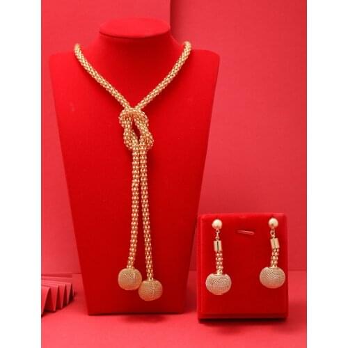 24K Dubai Jewelry sets high Quality Gold Color plated unique Design Wedding jewelry set