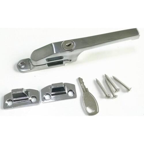 Locking Casement Fastener Window Handle Latch Locks Zinc Alloy Window Handle Lock with Key