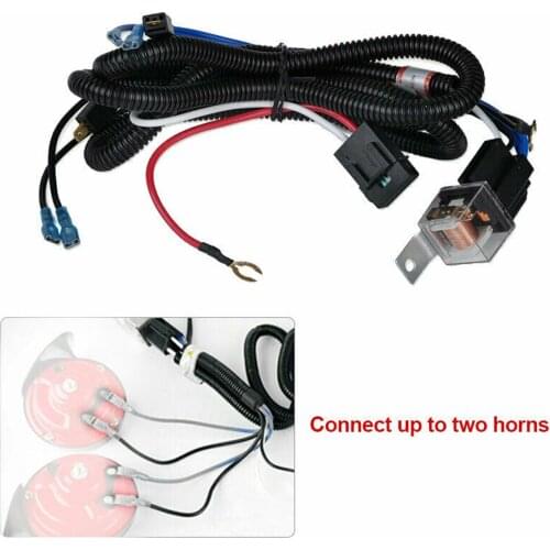 12V / 24V Horn And Wire Harness Relay for Car Grille Assemble Blast Sound Horns