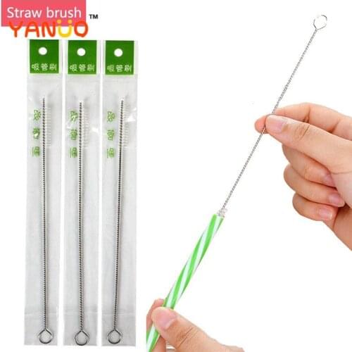1/3/6 Straw Brush Baby Bottle Straw Glass Tube Spiral Soft Straw Cleaning Brush Tool Stainless Steel Baby Bottle Straw