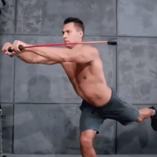 1PC Detachable Training Stick Fitness Exercise Elastic Stick Vibrating Replacement Flexi-bar Tremble Yoga Wand Multi-Function