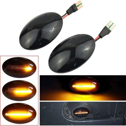 2PCS Flowing Dynamic Side Indicator Marker Signal Light For Ford Fiesta III IV MK3 MK4 KA Mondeo I MK1 Transit Tourneo MK6 MK7