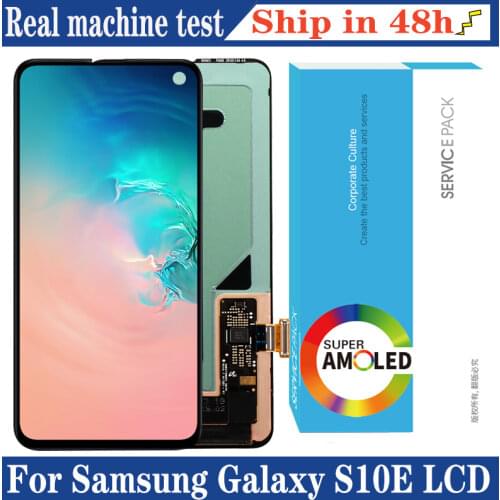 5.8'' 100% Original AMOLED Display for Samsung Galaxy S10E G970F/DS G970U G970W Full LCD Touch Screen Digitizer Repair Parts