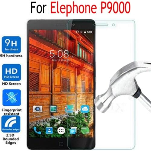 5pcs For Elephone P9000 Tempered Glass For Elephone P9000 P 9000 Phone Screen Protector Cover Protective Film Case Guard