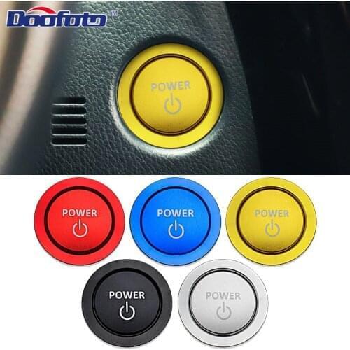 Car Start Stop Engine Button Power Fit For Toyota Prius Corolla Avensis Vellifire Cover Ring Styling Sticker Accessories