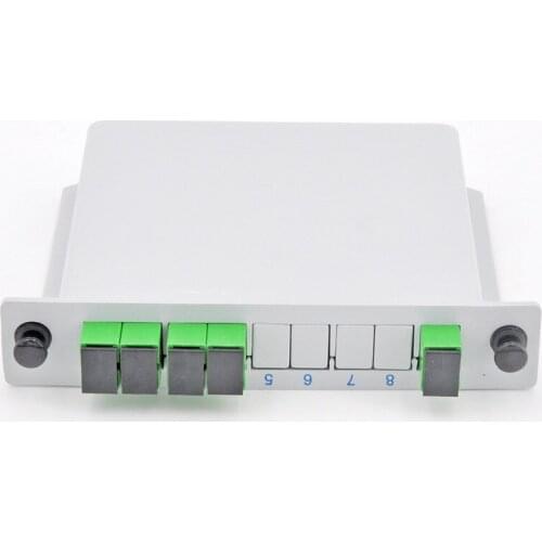 10pcs/lot SC UPC/APC 1X4 Fiber Optic Splitter FTTH cassette box Optical Coupler SC UPC PLC 1X4 fiber splitter Box Free Shipping
