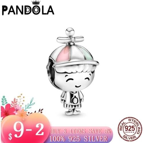 2021 new 925 Sterling Silver Little Boy Charms Beads Bracelet Fit Original Pandora Bracelet DIY Jewelry For Women