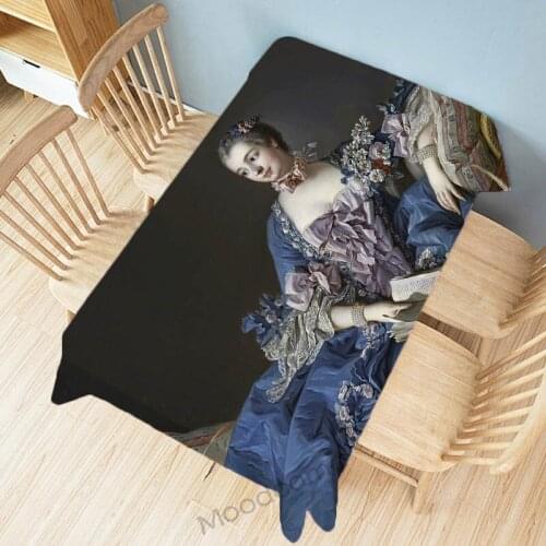 French Rococo Style Boucher Royal Court Madame de Pompadour Canvas Painting Myth Goddess Wall Decoration Tapestry Table Cloth