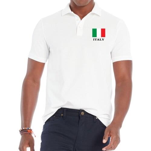 ITALY National Flag Printed Men Turndown Collar Shirt Homme Man Casual Camisa Male Summer Breathable Tee Shirts Clothing