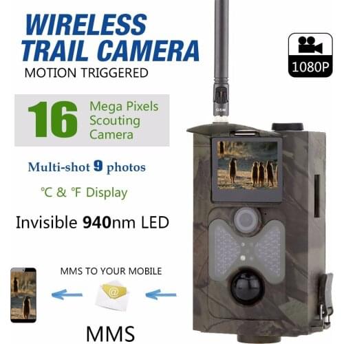 HC550M HD 16MP Wildlife Hunting Trail Camera MMS SMS GPRS Cam 0.5S Motion Detection Outdoor Digital Animal Video Camcorder