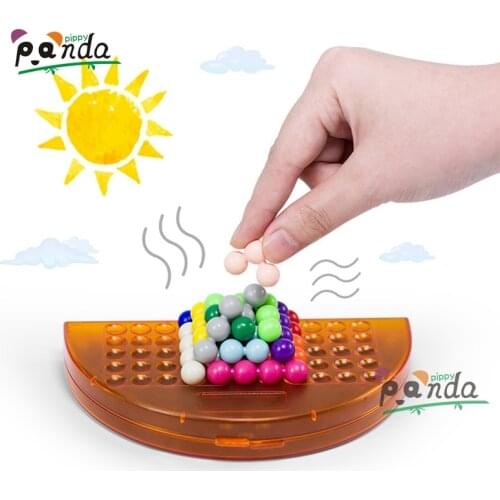 Brain Teaser Toys Wisdom Pyramid Magic Ball Game Montessori Logical Mind Game IQ Puzzle Toys For Children Decompression Toys