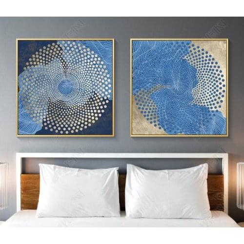 Chinese Abstract Line Golden Zen Decorative Painting Gold Foil Painting Wall Art For Home Office Decor No Frame Wall Art