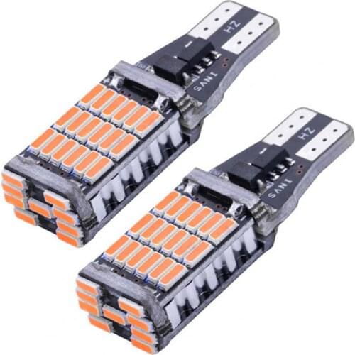 80% Hot Sell T15 4014 45SMD Car Light Heat Dissipation Low Energy Consumption PC Turn Signal Fog LED Light for Car