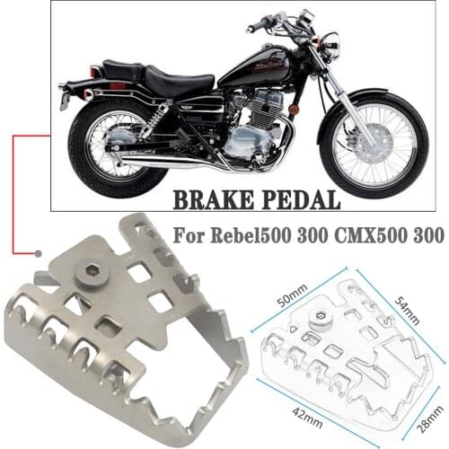 Motorcycle Accessories Anti Skid Pedal Brake Pedal for Honda Rebel500 Rebel300 CMX500 CMX300 Rebel 500 300 CMX 500 300