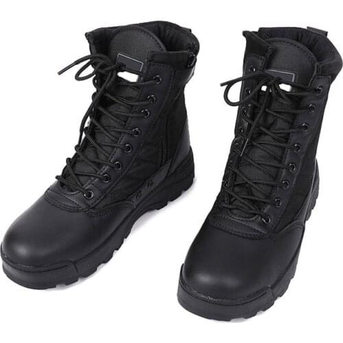Men Work Safty Shoes Man Boots Special Force Desert Combat Army Outdoor Hiking Boot Ankle Shoes Tactical Military Boots