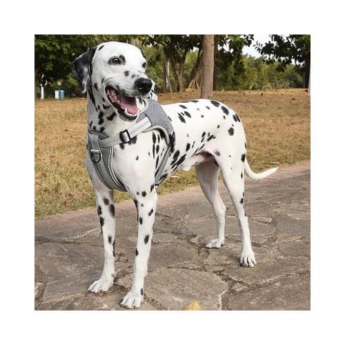 Pet Dog Soft Adjustable Harness Breathable Mesh Quick Release Reflective Pet Large Dog Outdoor Safety Dog Harness Vest For Dog