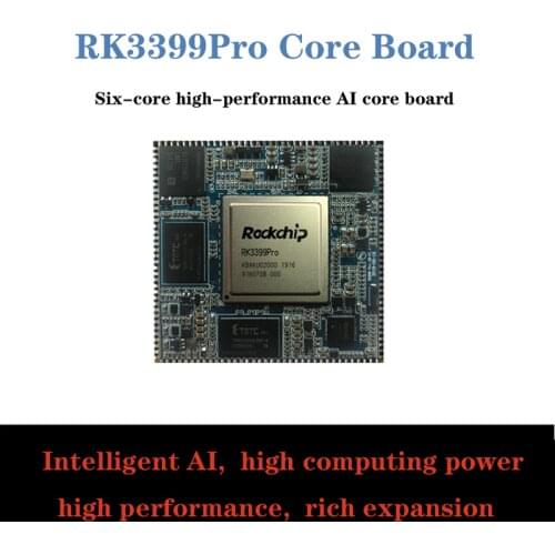 AI Developer Kit Rockchip RK3399Pro Core Board for Object Detection Face Recognition Edge Computing Gateway Robots