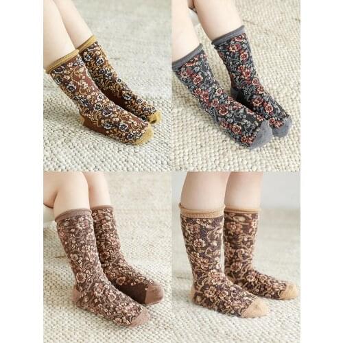 Girls' 2021 Autumn New Exquisite Curling Skin-Friendly Warm Elastic Socks
