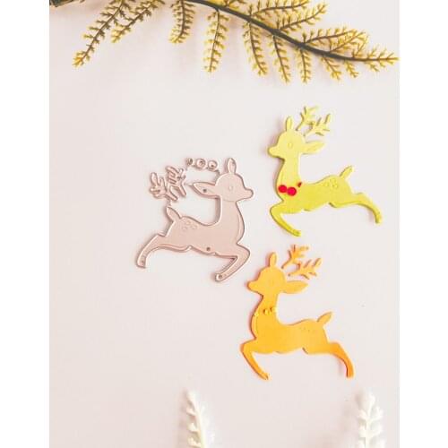 Christmas Deer New Christmas Jigsaw puzzle New Gift Metal scrapbook sealing Mould DIY Paper-cut Crafts Mould DIY knife Mould