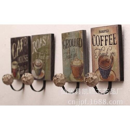 Wholesale spot price of American-style wooden hooks single LL-1501C