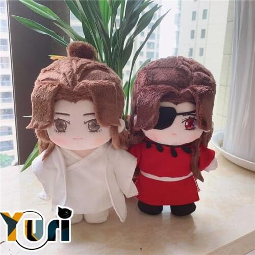 Tian Guan Ci Fu Original Xie lian Hua Cheng TGCF Plush 20cm Doll Toy Body with Clothes Cosplay Limited Cute Fan Gift C