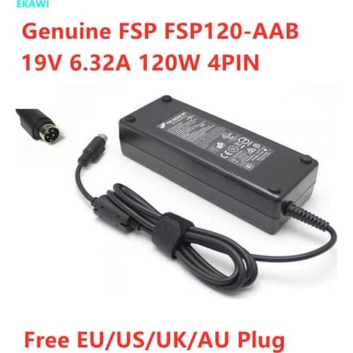 Genuine FSP FSP120-AAB 19V 6.32A 120W 4PIN AC Adapter For ASTERISK MPC-424 THECUS N4200ECO N4200 PRO Laptop Power Supply Charger