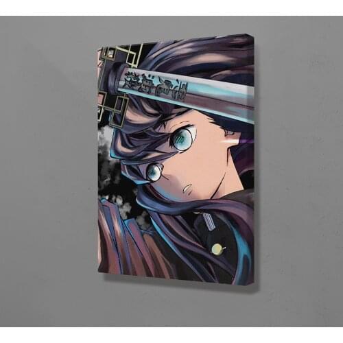 Nordic Style Prints Canvas Painting Wall Art Poster Muichiro Tokito Kimetsu No Yaiba Modular Pictures For Living Room Home Decor
