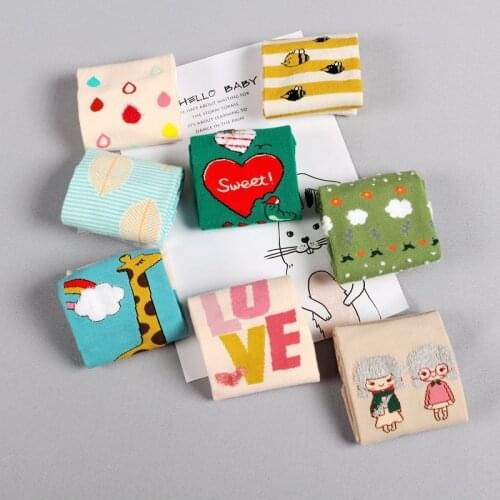 PEONFLY 15 type cute womens socks Animal 3d funny Giraffe Spotted dog Bear Totoro Owl