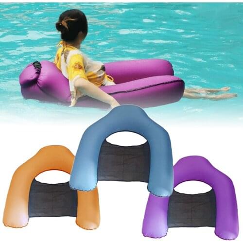 Float Inflatable Lounge Inflatable Float Pool Noodle Floating Mesh Chair for Swimming Pool EDF