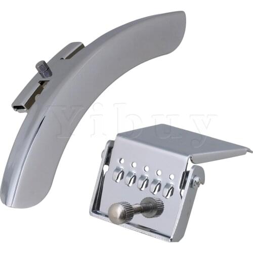Zinc Alloy Banjo Armrest Single Leg and 5 String Tailpiece Bridge Plate