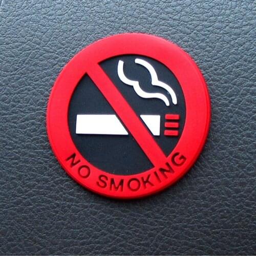 1pcs Warning No Smoking Logo Car Stickers for Chevrolet Cruze Malibu TRAX Buick Encore Excelle GT/XT Allure Regalfor Opel Mokka