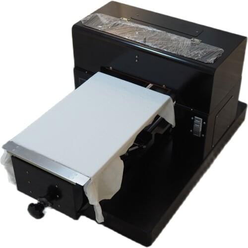 Direct to Garment DTG A3 UV Flatbed Printer for T-Shirt, Fleece, Jeans, Shoes, Gold paper