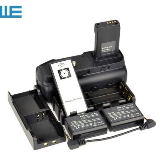 Battery Grip+IR Remote Control+6 AA Battery Holder+LP-E10 Battery Hold+2PCS LP-E10 for EOS Rebel 1100D 1200D 1300D T3 T5 T6