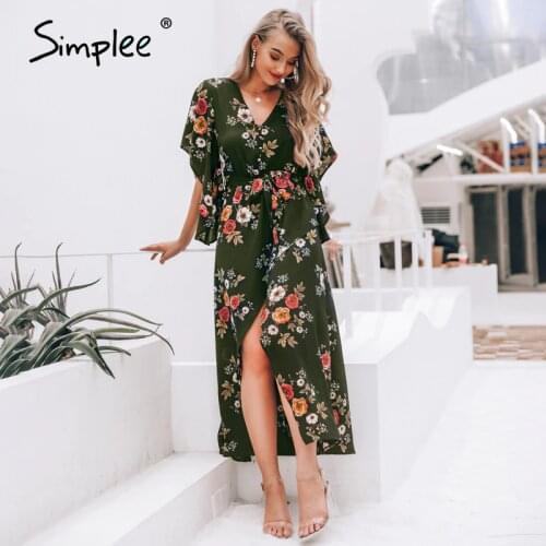 SIMPLEE Floral Summer Dresses