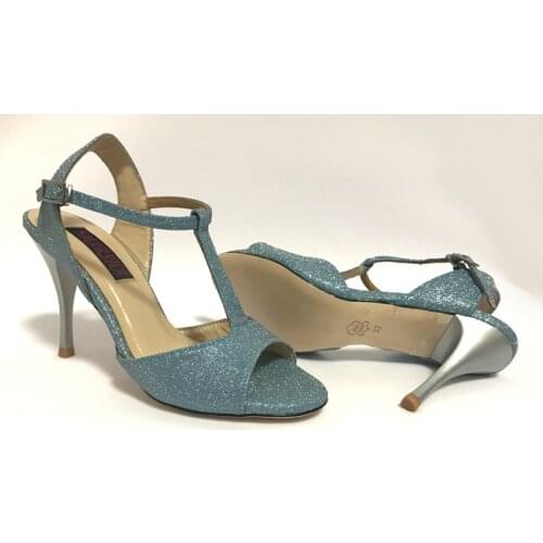 Comfortable and Fashional Argentina Tango Dance Shoes wedding & party shoes for women T6290LBG Soft Glitter Shinning