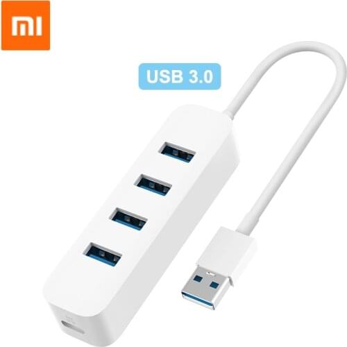 Xiaomi 4 Ports USB3.0 Hub with Stand-by Power Supply Interface USB Hub Extender Extension Connector Adapter For Tablet Computer
